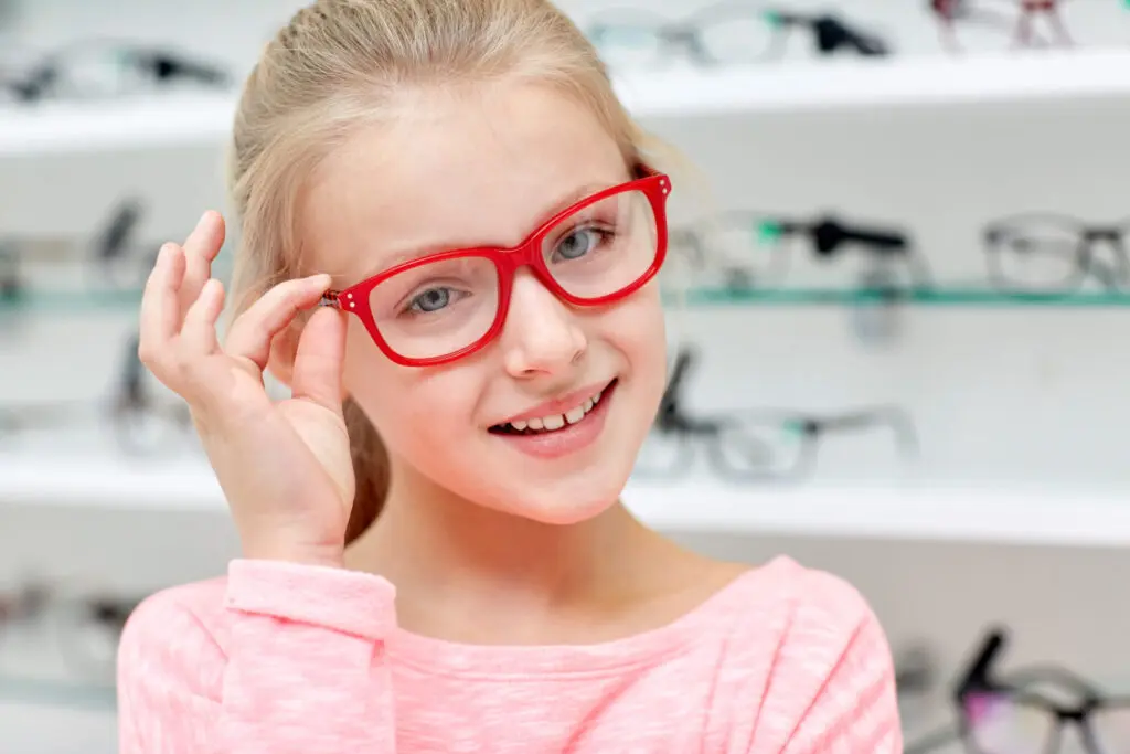 girl with glasses