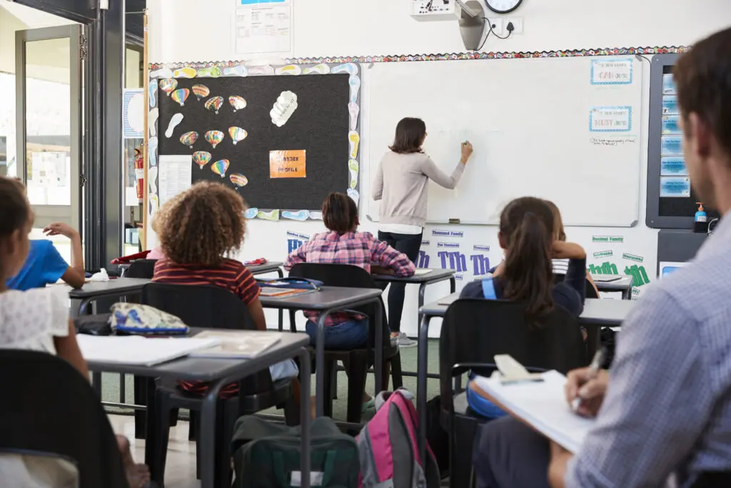 Childhood dyslexia in classroom
