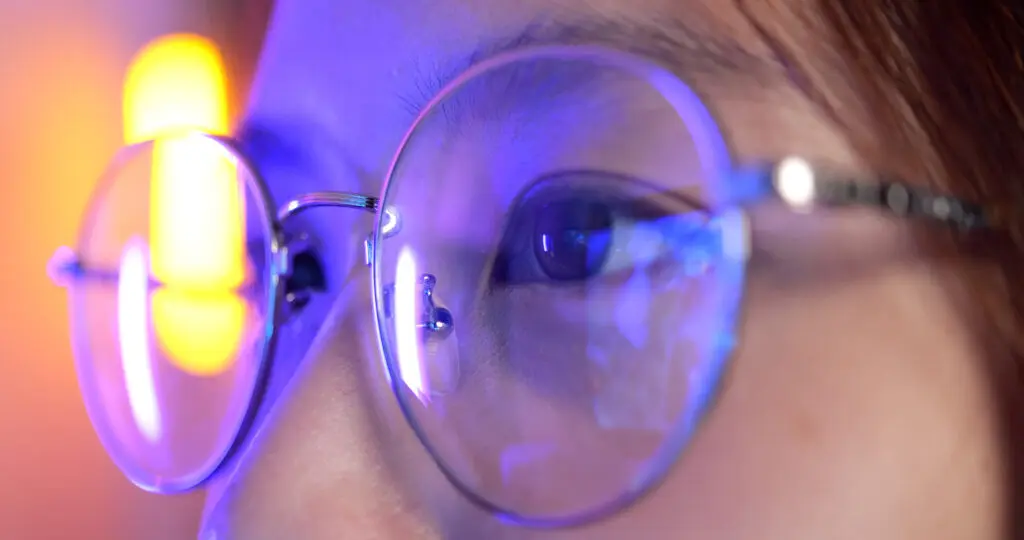 light blue tinting glasses